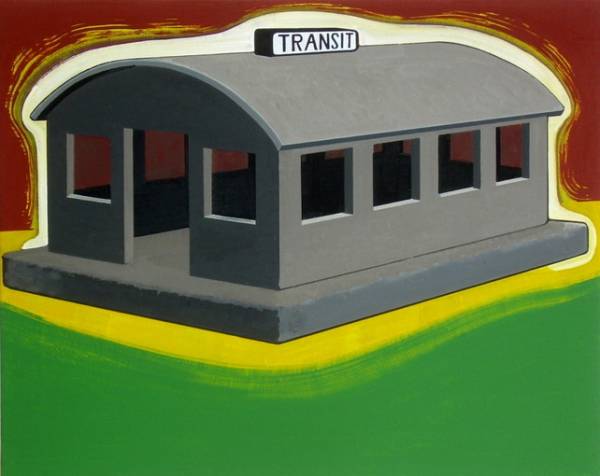 Ton Kraayeveld | Transit Station, 2008 olieverf op doek 56 x 70 cm 