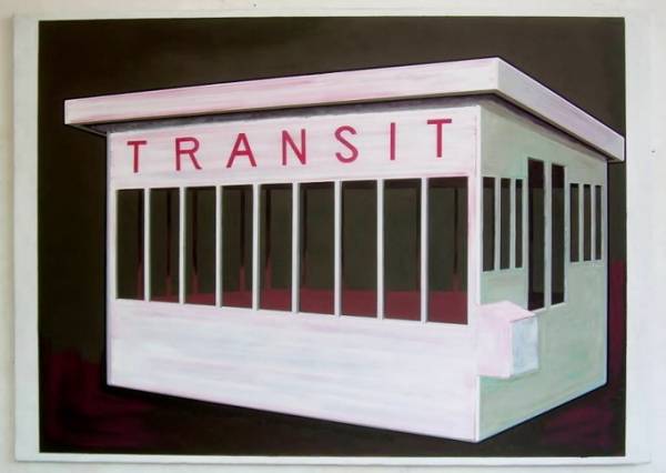 Ton Kraayeveld | Transit Station, 2009 olieverf op doek 140 x 198 cm 