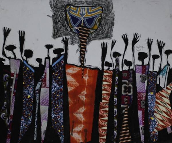 Obinna Makata | Oga at the Top (Adoration Crowd), 2013